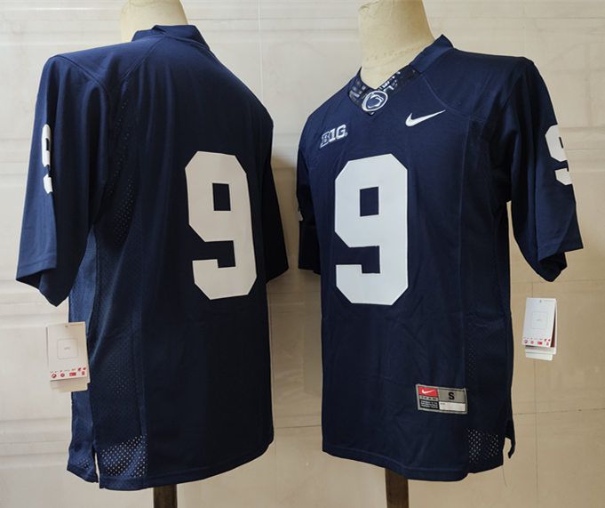 Men Penn State Natty Lions #9 No Name Blue Nike 2025 NCAA Jersey->ncaa teams->NCAA Jersey